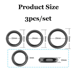 3er-Set Wiederverwendbare Vorhautkorrekturringe, Silikon-Vorhautreparaturringe Penisringe, Verzögerungsringe für den Samenerguss Sexspielzeug für Männer Eichelringe - Product Image 6