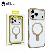 Coque de téléphone magnétique givrée ATB Wholesale pour iPhone 17 Pro Max avec support dissimulé pour iPhone 18