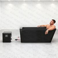 Refroidisseur d'eau 1HP avec pompe, contrôle Wi-Fi, machine de bain de glace, filtre, générateur d'ozone pour thérapie de récupération à froid