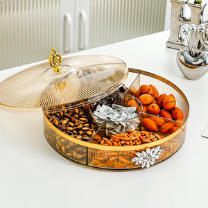 Nouvelle assiette de fruits salon Table basse ménage lumière sèche luxe boîte à bonbons écrou Snack en attente stockage scellé - Product Image 3