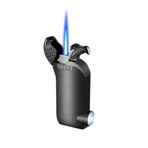 Encendedor Metálico Recargable de Butano con Cabeza de Águila Electrochapada, Resistente al Viento, con Linterna para Viajes, Eagle King Creative - Product Image 2