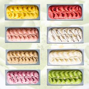 Prémélange en poudre pour <span class=keywords><strong>sorbet</strong></span> aux fruits sans produits laitiers avec purée de fruits, sucre et eau mélangés pour faire de la crème glacée gelato - Product Image 1