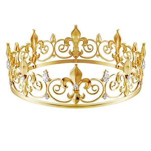 Secretshine Co Baroque <span class=keywords><strong>Reine</strong></span> <span class=keywords><strong>Couronne</strong></span> Diadème À La Main Cristal <span class=keywords><strong>Roi</strong></span> <span class=keywords><strong>Couronne</strong></span> pour La Fête De Bal Anniversaire De Noël Décorations De Pâques - Product Image 6