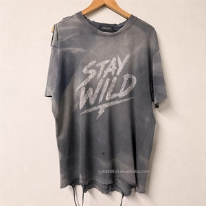 Camiseta Lisa de Algodón 100% de 160gsm/180gsm, sin Marca, Personalizable, para Hombre, Manga Corta - Product Image 1