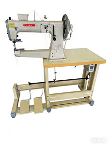 Machine à coudre industrielle robuste pour cuir 441, à bras cylindrique, alimentation simple par pointeuse, alimentation composée lourde pour le cuir - Product Image 2