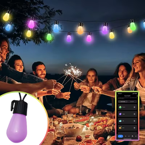 Tùy chỉnh chiều dài RGB + W giáng sinh bên ứng dụng điều khiển chuỗi ánh sáng đầy màu sắc bóng chuỗi ánh sáng với IP65 đánh giá - Product Image 1