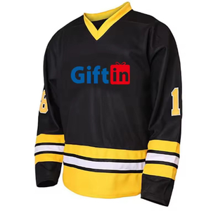 Maillot de hockey pour hommes personnalisé, réversible, professionnel, imprimé par sublimation, respirant, antibactérien, coupe ample, séchage rapide, vente en gros - Product Image 1