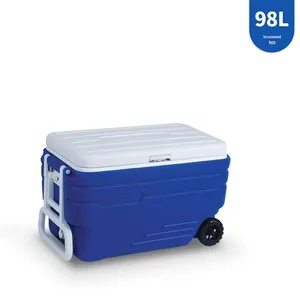 Large-capacity Portable PU Insulated <b>Box</b> 98 Liters Car-mounted Catering Delivery Fresh Food Refrigeration Custom <b>Cooler</b> <b>Box</b> - Product Image 1