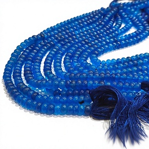 Cuentas de Cuarzo Azul Real en Forma de Rondelle, Lisas, de 6 mm, Vendidas por Hilo de 8 Pulgadas de Largo - Product Image 1