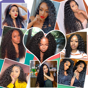 Perruque U-Part WXJ <span class=keywords><strong>Longhair</strong></span> Kinky Straight, prête à porter, sans colle, en cheveux humains, style Yaki Straight - Product Image 6