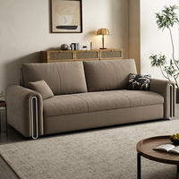 Canapé-lit convertible moderne en tissu avec rangement sous le siège pour salon, appartement, chambre d'amis