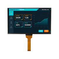 Layar LCD TFT 9 Inci 1024x600 IPS Semua Sudut Pandang Panel Sentuh dengan Antarmuka CTP RGB Layar LCD TFT