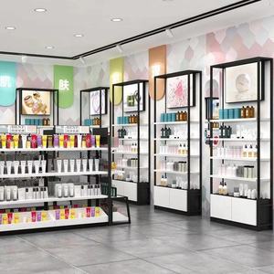 Diseño de Tienda Personalizado, Estante de Exhibición para Floristería, Mueble Moderno de Exhibición de Cosméticos para Salón de Belleza, Esmalte de Uñas - Product Image 6