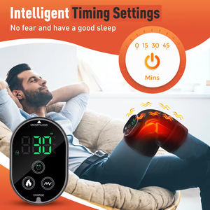 Almohadilla Térmica Portátil para Aliviar el Dolor de Artritis, Masajeador de Rodilla con Vibración y Calor para Codo y Hombro, con Temporizador - Product Image 5