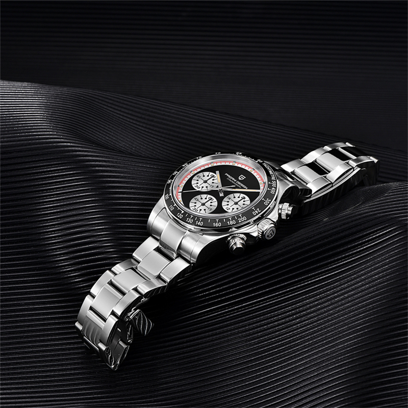 PAGANI DESIGN luxe nouveau classique montre à Quartz pour hommes lunette en céramique acier inoxydable étanche horloge verre saphir chronographe