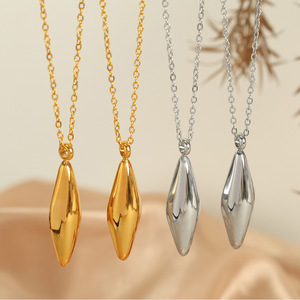 Elegant Geometric Jewelry <b>Set</b> Women's Zinc Alloy Earrings <b>Necklace</b> Party Fashion <b>Silver</b> Gold Color Clavicle Chain - Product Image 3