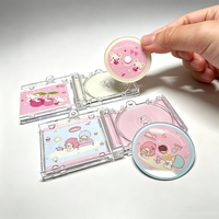 Porte-clés personnalisé en acrylique en forme de mini CD, album en acrylique avec lien musical NFC, album personnalisé