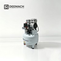 Compresseur d'air dentaire professionnel silencieux et portable DEEMACH 220V 850W sans huile, 8 bars, réservoir d'air de 40L avec sécheur et refroidisseur d'air