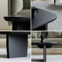 Table basse rectangulaire en bois massif de style médiéval, mobilier de salon, table longue de luxe légère haut de gamme, petite table de designer