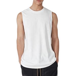 เสื้อกล้ามออกกำลังกายแขนกุดสำหรับผู้ชายเสื้อกล้ามฟิตเนสผ้าฝ้าย100% สำหรับออกกำลังกายเสื้อกล้ามเปล่าออกแบบได้ตามที่ต้องการ - Product Image 3