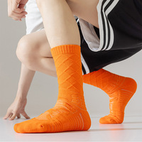 Chaussettes de basketball neuves, tricotées, antidérapantes, respirantes, élite, pour hommes, colorées et tendance