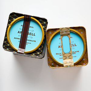 Hot bán Tùy chỉnh hình vuông kim loại <span class=keywords><strong>tin</strong></span> Cmyk in ấn cấp thực phẩm sô cô la Cà Phê Trà kim loại <span class=keywords><strong>tin</strong></span> có thể với chèn Nắp - Product Image 4