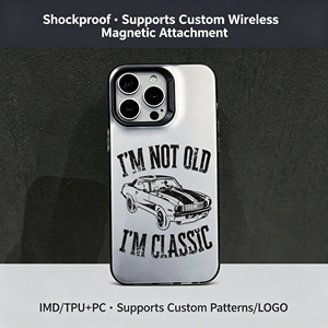 เคสโทรศัพท์ลายเส้นรถวินเทจเรโทรแบบด้าน TPU พร้อมคำพูด 'I'M CLASSIC' ป้องกันแรงกระแทกสำหรับ iPhone 17 16 15 14 13 <span class=keywords><strong>Pro</strong></span> <span class=keywords><strong>Max</strong></span> - Product Image 4