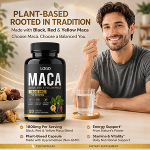Cápsulas de Maca que Mejoran la Energía y la Resistencia, Antioxidantes, Refuerzo del Sistema Inmunitario, Equilibrio Hormonal y Mejora del Estado de Ánimo - Product Image 2