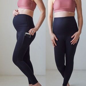 Pantalon de maternité doux confortable taille haute Leggings de yoga extensibles pour les femmes enceintes vêtements enceintes de haute qualité - Product Image 3