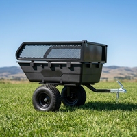 Remorque utilitaire robuste pour VTT/UTV, pour le transport de marchandises tout-terrain et la remorquage d'équipements de jardin, de ferme et de cour