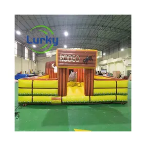 Spain Bullfighting Inflatable Bouncer Inflatable Bouncer with Electronic Bull Inflatable Jumping Bed for Athletic Sports