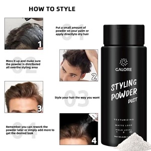 オーガニックふわふわヘアボリュームパウダー強力ホールドビーガンスタイリングパウダー（ヘアリフト用）プライベートラベル卸売ユニセックス - Product Image 4