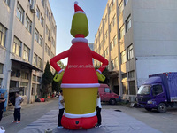 Modèle de caractère gonflable modèle Grinch personnalisé Jenor pour la décoration