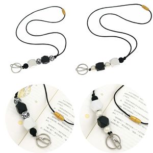 สายคล้องคอแบบลูกปัดส่วนตัวสำหรับกุญแจหรือบัตรประจำตัว ของขวัญสำหรับครู ของขวัญสำหรับพยาบาล ของขวัญสำหรับนักเรียน สายคล้องบัตรประจำตัว สายคล้องคอแบบลูกปัดซิลิโคน - Product Image 4