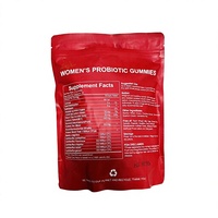 Gummies Probiotiques pour Femmes Adultes 5 Milliards de UFC Saveur Canneberge 60 Unités Véganes Sans Sucre Antioxydants Énergisants Prébiotiques