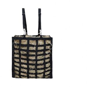 Easy-Feed Four Sided Slow Feed Horse <b>Hay</b> Bag Adjustable Travel <b>Feeder</b> for Trailer Stall Simulates Grazing Reducing Waste - Product Image 1