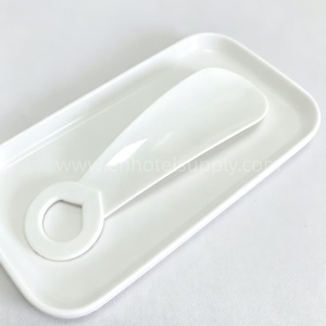Chausse-pied en plastique de voyage pour hommes et femmes, facile à utiliser pour bottes et chaussures, articles de toilette <span class=keywords><strong>d</strong></span>'hôtel, logo personnalisé - Product Image 2