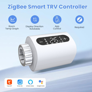 Thông minh Wifi tản nhiệt van lập trình kiểm soát nhiệt độ không dây Zigbee công nghệ cho phòng nhà tương thích tuya Google - Product Image 2