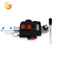 Vanne de commande directionnelle monobloc hydraulique pneumatique pilotée série P80 80L/min, personnalisée pour tracteurs et machines agricoles