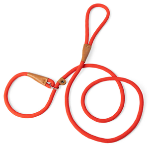 حبل تدريب للكلاب قابل للتخصيص بطول 180 سم، متين واحترافي، أحمر اللون، مصنوع من النايلون بسمك 12 مم، للبيع بالجملة لمنشئي الحظائر - Product Image 1