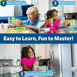 Jeu de labyrinthe éducatif en plastique <span class=keywords><strong>pour</strong></span> enfants, jeu de logique de gravité STEM, cadeau d'apprentissage amusant - Product Image 3