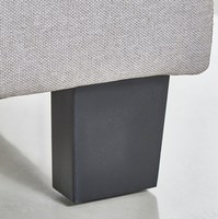 Tête de lit rembourré au design Simple, cadre de lit pour adultes, ensemble de literie d'hôtel inclus