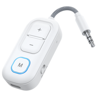 Adaptateur Bluetooth Plug and Play JS18, récepteur audio sans fil auxiliaire 3,5 mm pour casques, système stéréo domestique, kit voiture, transmetteur PC