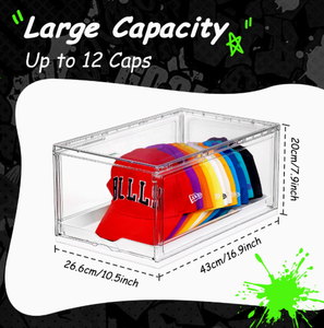 Từ Vuông hat <span class=keywords><strong>Organizer</strong></span> Stackable hộp lưu trữ với ngăn kéo cho mũ bóng chày giữ Pet nhựa nhôm hlc0881 - Product Image 6