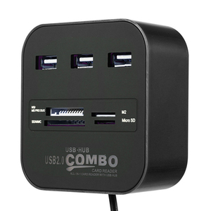 Nhà cung cấp hàng đầu của 3-cổng USB 3.0 HUB đầy màu sắc thông minh USB 2.0 đầu đọc thẻ 5-in-<span class=keywords><strong>1</strong></span> <span class=keywords><strong>Combo</strong></span> sản phẩm trong kho - Product Image 1