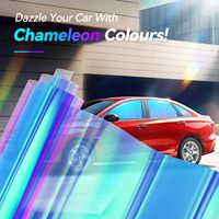 Film solaire décoratif bleu clair en PET, isolant thermique, anti-UV, avec colle amovible, 15,2*30m, pour fenêtres - Vente en gros