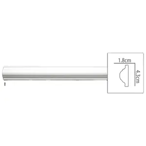 <span class=keywords><strong>Corniche</strong></span> <span class=keywords><strong>murale</strong></span> décorative de plafond d'usine de la Chine et moulage de rail de Dado de chaise pour la décoration d'hôtel - Product Image 1