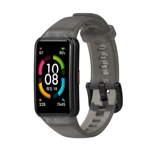 Bracelet de sport en caoutchouc de silicone transparent, étanche et réglable pour bracelet intelligent <span class=keywords><strong>Huawei</strong></span> Honor <span class=keywords><strong>Band</strong></span> <span class=keywords><strong>6</strong></span>/7 - Product Image 2