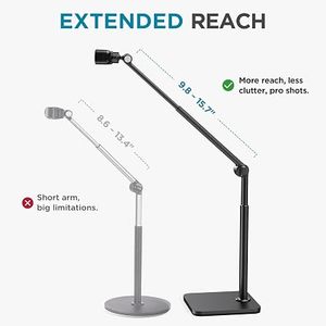 Soporte de Teléfono para Colgar, Trípode de Sobremesa para Cocina, para Escritorio, Resistente, Flexible, 360° °   Giratorio, máximo 34.6 pulgadas - Product Image 2