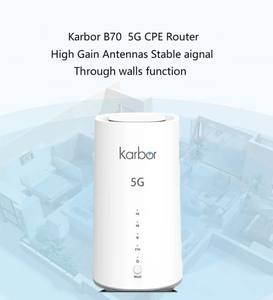 Karbor 5G LTE CPE Router Home Firewall WiFi 6 VoLTE 2167Mbps 300-500m Rango RJ45 WAN/LAN Puertos Nano SIM Soporte - Product Image 2